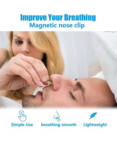 Snore Stopper Solution for Comfortable Sleep - 2 Magnetic Nose Clips & 4 Silicone Dilators (White) - Buy Online on SooperMarket.com