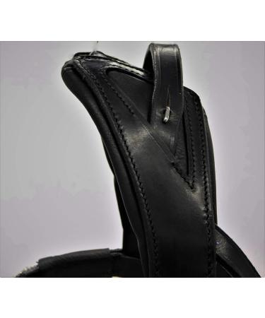 Tyssons Breeches Anatomical Bridle - Reitzaum Relax Shared Neck Piece Black Brown Cognac Ros gold Full Rhinestone Glitter Soft Leather for Ponies (Noric) - Buy Online on SooperMarket.com