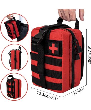 Buy Crisis First Aid Pocket | Empty Molle Tactical EDC IFAK Pouch for Outdoor & Camping | Travel Pharmacy & Motorcycle Belt Bag - Buy Online on SooperMarket.com