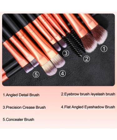 BS-MALL 50 pcs Eyeshadow Makeup Brushes Set - Soft Synthetic Hairs, Wood Handle - for Eyeshadow, Eyebrow, Eyeliner, Blending & Concealer - Buy Online on SooperMarket.com