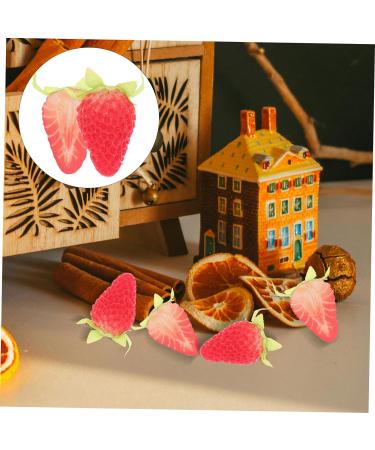 ABOOFAN 20 Pcs Simulated Strawberry Model Home Decor Fruit Artificial Strawberry Model Strawberry Ornament Simulation Strawberry Avocado Faux Strawberries Ornaments Fake Strawberries Pvc As Shownx2pcs 3.80X2.50X1.50CMx2pcs - Buy Online on SooperMarket.com