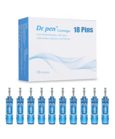 Dr.Pen Cartridges 18 Pins - Original Microneedling Pen Replacement (10 pcs) for A8S M8S A9 - High-Quality Derma Stift - Buy Online on SooperMarket.com