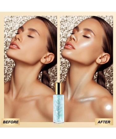 Buy Body Glitter Spray & Quick Dry Face Glitter Gel - Blue Shimmer for Stage Makeup & Body Highlight | International Shipping Available - Buy Online on SooperMarket.com