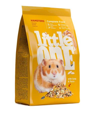 Little One complete food for hamsters in a bag (1 x 900 g) with Carob & Yucca 900 g (1 pack)