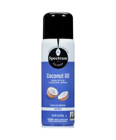 Spectrum Naturals Coconut Oil Non-Stick Cooking Spray, 6 oz (Pack of 6)
