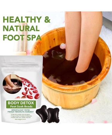 Herbal Detox Cleansing Foot Soak Beads Body Detox Foot Soak Beads Detoxingherbs Shaping Cleansing Foot Soak Beads Foot Massage Beads for Moisturizes Skin and Relieves Fatigue (3pcs) - Buy Online on SooperMarket.com