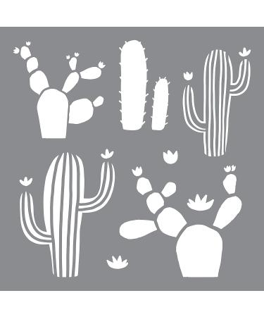 DecoArt ADH Stencil 10x10 Cacti - Unique Design for Creative Projects - Buy Online on SooperMarket.com