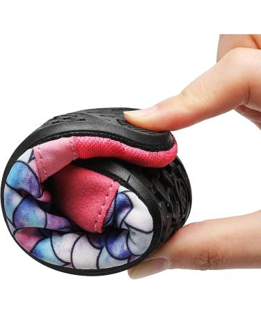 JIASUQI Kids Water Shoes for Beach Pool | Quick Dry Aqua Socks 10.5/11 UK Child - Pink Scale - Buy Online on SooperMarket.com