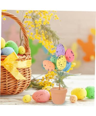 Alipis Easter Eggs Emblems Easter Centerpiece Decoration Egg Bonsai Ornaments Potted Plant Household Picture 2 19.00X7.00X7.00CM - Buy Online on SooperMarket.com
