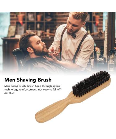 Premium Men's Beard & Hair Brush Set - Wooden & Bamboo Grip Soft Bristles for Facial Cleaning & Beard Styling - Buy Online on SooperMarket.com