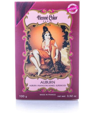 Auburn Henne Natural Henna Hair Dye Powder 100g - Black/Brown - Pack of 1 - Buy Online on SooperMarket.com