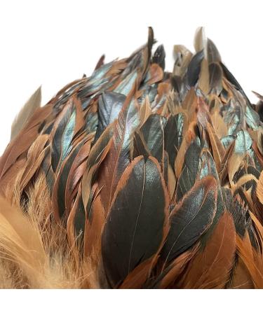 LONDGEN Rooster Feather Trim Fringe 5-7 Craft Trim 5 Yards Pack - Natural - Buy Online on SooperMarket.com