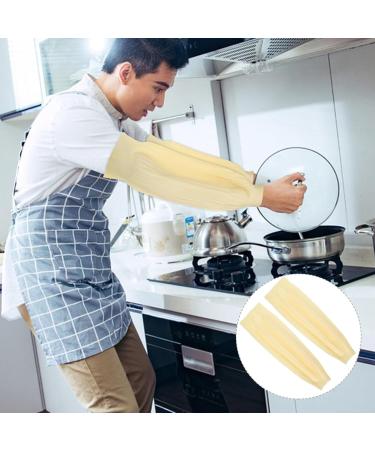 OSALADI Arm Sleeves Covers 45cm Arm Protectors with Elastic End Waterproof Arm Protection Guard Oversleeves for Work Lab School Cleaning - Buy Online on SooperMarket.com