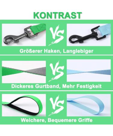 Demigreat Long Dog Leash | 1.5m/3m/5m Training Line with Padded Handle for Small to Large Dogs - Robust & Comfortable - Buy Online on SooperMarket.com
