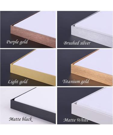 Emuledo Metal Frame Floater for 20X16 Canvas - Light Gold | DIY Home Decor & Wall Art Painting Frame Kit - Buy Online on SooperMarket.com