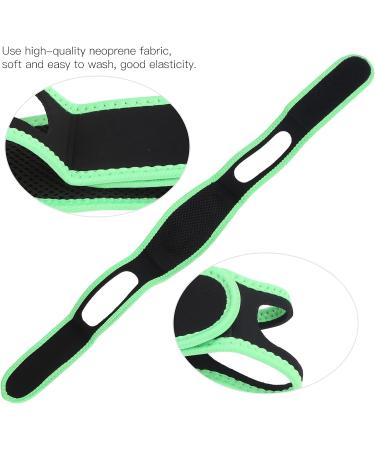 Stop Snoring Chin Strap - Adjustable Elastic Soft Chin Strap for Sleep Aid (Fluorescent Green Edging) - Buy Online on SooperMarket.com