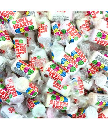 Swizzels Love Heart Sweets Mini Roll - 100 x Packs Fruit Flavour Fizzy Sweets - Wedding Favour Sweets
