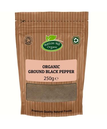 Organic Ground Black Pepper 250g by Hatton Hill Organic