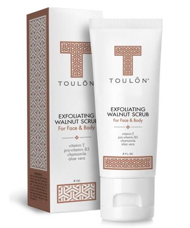 Exfoliating Face Scrub - Exfoliate Scrub - Face and Body Walnut Facial Exfoliator. Great Exfoliant for Women or Men