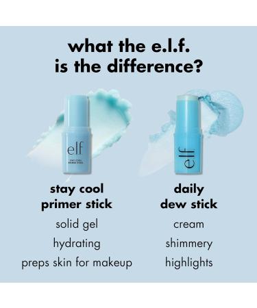 e.l.f. Stay Cool Primer Stick - Hydrating Gel Primer Aloe Infused Vegan & Cruelty-Free Perfect for Makeup Prep - Buy Online on SooperMarket.com