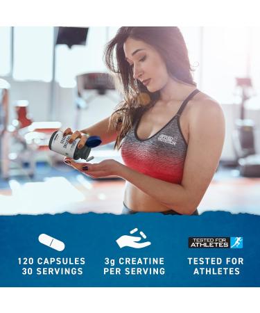 Applied Nutrition Creatine 3000 - High Strength 3000mg Capsules - Boost Physical Performance - 120 Capsules - Buy Online on SooperMarket.com