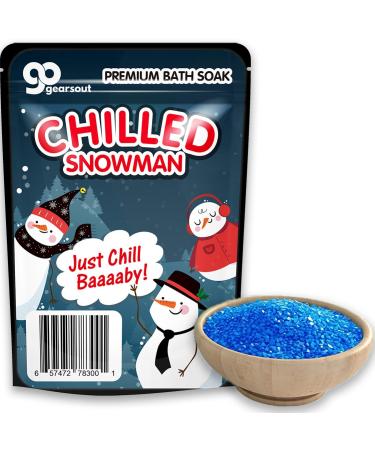 Chilled Snowman Bath Soak - Adorable Bath Gift for Kids | Blue Salts | Perfect Stocking Stuffer for Boys & Girls - Buy Online on SooperMarket.com