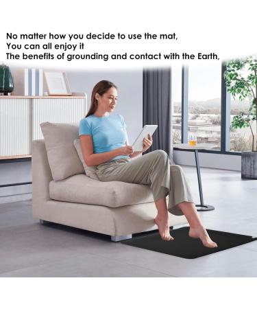 Grounding Mat for Bed Grounding Pad for Sleep Large Grounding Sheets Earthing Mat Grounding Pad w Grounding Cord Earth Connected Therapy Foot Mat Pain Relief Inflammation Energy Wellness 16''x24'' - Buy Online on SooperMarket.com