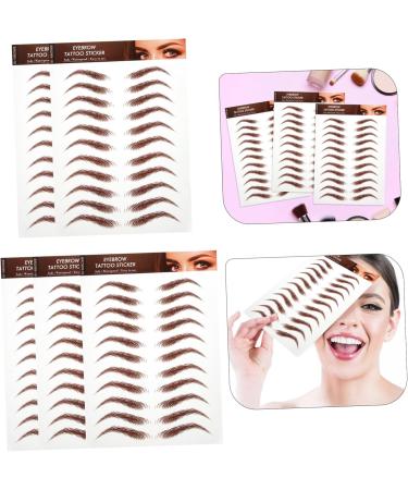 MUSISALY 5 Sheets Eyebrow Stickers Eyebrows Makeup Sticker Peel off Eyebrow Sticker Eyebrow Waterproof - Buy Online on SooperMarket.com