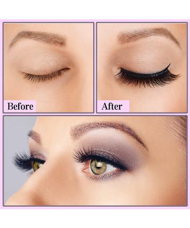 Magnetic Eyelashes and Eyeliner Kit - 12 Pairs Reusable Magnetic Lashes with Tweezers - 3D Natural Look False Eyelashes - Easy to Wear, No Glue Needed - Buy Online on SooperMarket.com