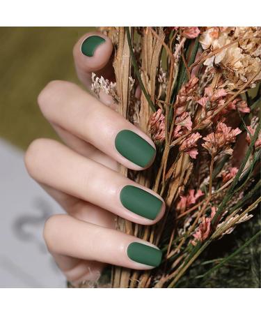 TBeautfave Matte Nail Varnish Green Nail Polish Quick Dry Nail Polishes Long Lasting No Need Cure Nail Polish Velvet Finish Highly Pigmented Non Toxic DIY Nail Art Manicure - Buy Online on SooperMarket.com