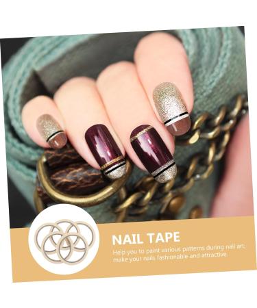 Healeved Nail Tool 5pcs Professional Masking Tape Nail Striping Tape Nail Glue Tape Nail Tips Tape Line Nail Art Nails Stickers Manicure Tape Striping Tape Line Nail Tape Tool Stripping As Shown medium - Buy Online on SooperMarket.com