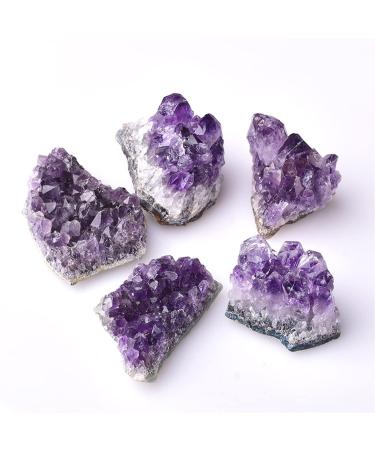 Crystal Rough 1PC Natural Amethyst Crystal Cluster Quartz Raw Crystals Stone Decoration Ornament Purple Stone Ore 1PC Random Delivery
