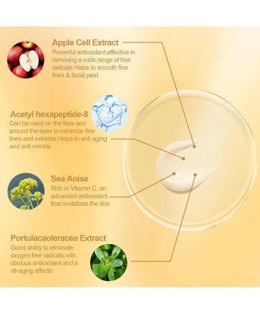 KISSIO Apple Cell Serum - Anti-Aging Hydrating Serum for Fine Lines & Wrinkles 30 Capsules Moisturizer for Night Use Plump & Firm Skin - Buy Online on SooperMarket.com