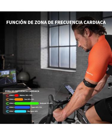 COOSPO HW9 Heart Rate Monitor - Bluetooth Ant+ Sensor IP67 Waterproof Smart HRM Pulse Bracelet Compatible with Polar Wahoo Garmin Wift Elite - Black - Buy Online on SooperMarket.com
