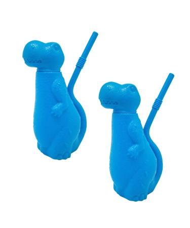 Brite Concepts Dinosaur Shaped Sippy Cup Plastic 6-Ounce Colors Vary 2-Pack