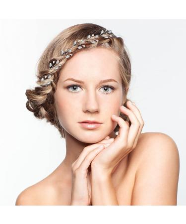 12-Piece Bridal Hair Pins Set - Pearl Crystal Hair Accessory for Wedding Party - Perfect for Bride, Bridesmaids, Flower Girls - Buy Online on SooperMarket.com