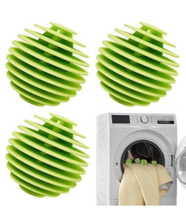 Dryer Balls Laundry - Anti-Winding Machine Ball Soft Washing Balls | TPR Flexible Reusable Softener Ball For Washing Machine Quick Drying Green