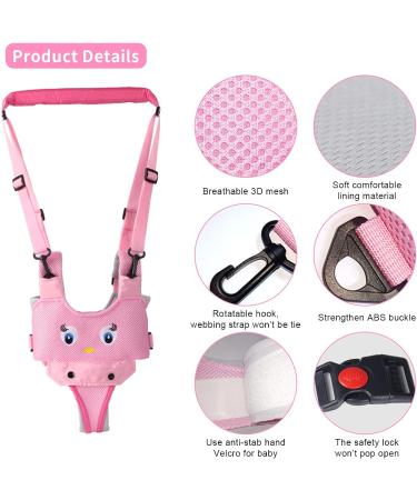IULONEE Baby Walking Harness | Mesh Pink Toddler Helper Belt for 7-24 Month Babies - Buy Online on SooperMarket.com