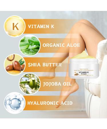 Vitamin K Cream for Varicose Veins - Miracle Cream for Spider Veins & Leg Vein Removal (1pcs) - Fast International Shipping - Buy Online on SooperMarket.com