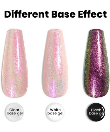 Pink Glitter Gel Polish - Reflective Sparkle Shiny Clear Pastel Nail Gel 7.5ml - UV/LED Cured - Nail Art Manicure - RARJSM(DZ16) - Buy Online on SooperMarket.com