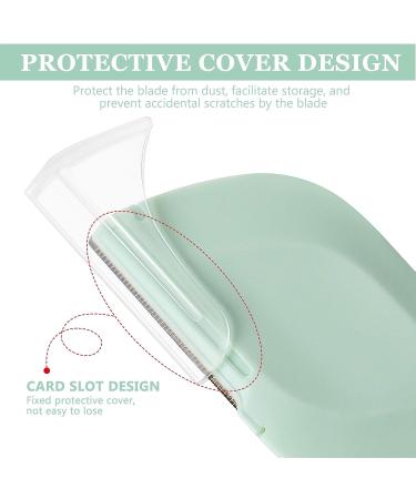 21 Pieces Facial Razors for Women - Eyebrow Trimmer Shaper and Exfoliating Dermaplaning Tool - Leaves Shaped Design - Buy Online on SooperMarket.com