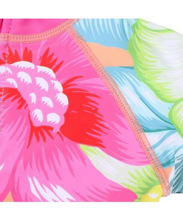 HUAANIUE Baby Girls Zip Swimsuit | 3-4 Years | UPF 50+ Sun Protection | Greenhotpink Swimwear - Buy Online on SooperMarket.com