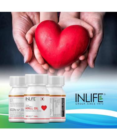 IN.LIFE Krill Oil (Superba Phospholipid Omega 3 with Astaxanthin 500 mg - 30 Capsules (Pack of 1) - Buy Online on SooperMarket.com