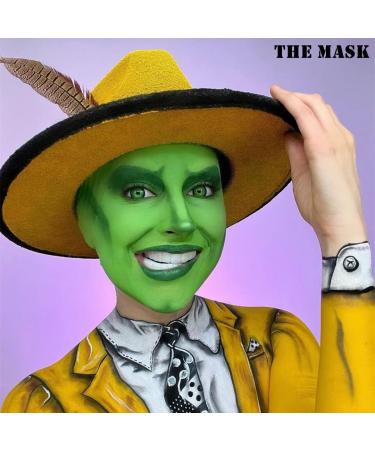 Go Ho Amazon Green Face and Body Paint Makeup 25g - Professional Water-based Creamy to Gel Formula for Adults, Children, Cosplay, SFX, Costumes, Festivals, Halloween - Buy Online on SooperMarket.com