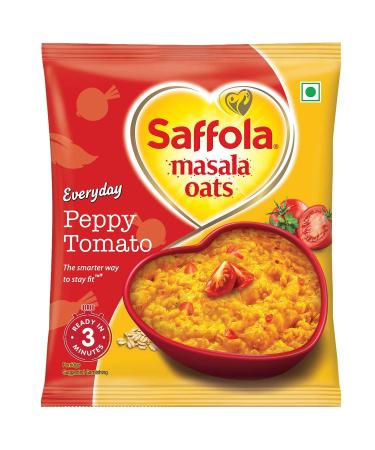Saffola Masala Oats Tasty Evening Snack Healthy Snack Peppy Tomato 38G