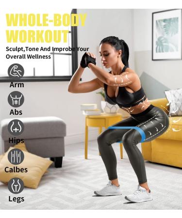 8 Level Resistance Bands Set for Effective Workouts - Booty Bands Included - Buy Online on SooperMarket.com
