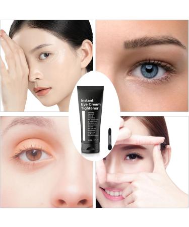 Instant Eye Cream Tightener 30 ml Instant Firm Eye Tightener Instant Eye Bag Cream with Brush for Dark Circles and Reduce Puffiness Fade Fine Lines for All Skin Types - Buy Online on SooperMarket.com