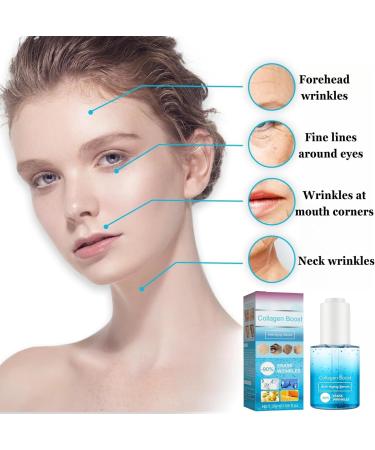 TBeautfave Collagen Boost Anti Aging Serum Collagen Boost Wrinkle Cream Blemish Skin Corrector Serum Collagen Boosting Serum with Hyaluronic Acid Reduce Fine Lines and Wrinkles - Buy Online on SooperMarket.com