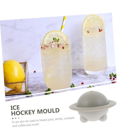 Abaodam 1pc Ice Hockey Mold Silicone Mold Silicone Tray Ice Cube Balls Ice Tray Ice Cube Mold Tool Baby Puck 8.5X5.4X5.4CM Grey - Buy Online on SooperMarket.com