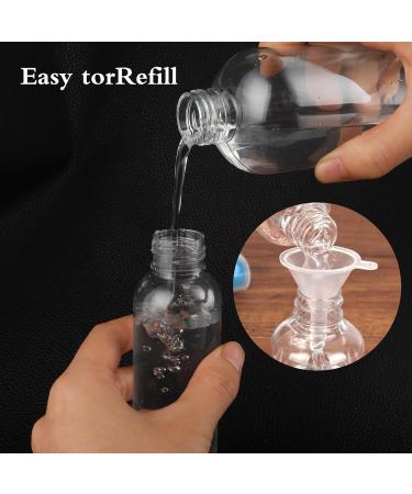 WLLHYF 2 Pack Small Spray Bottles 3.5oz/100ml Plastic Hair Spray Bottle Clear Empty Travel Bottle Fine Mist Reusable Liquid Container for Salons Essential Oils Water Squirt with Funnels Labels - Buy Online on SooperMarket.com